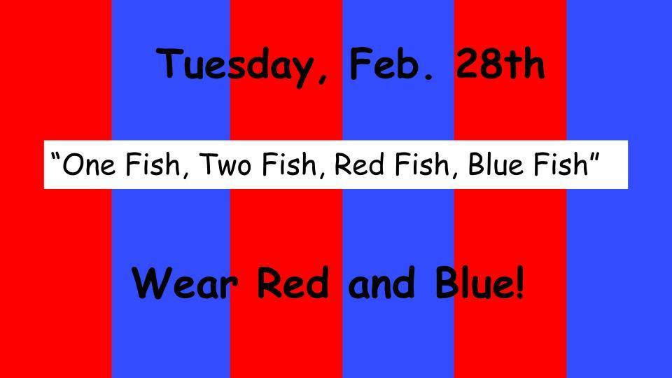 red and blue